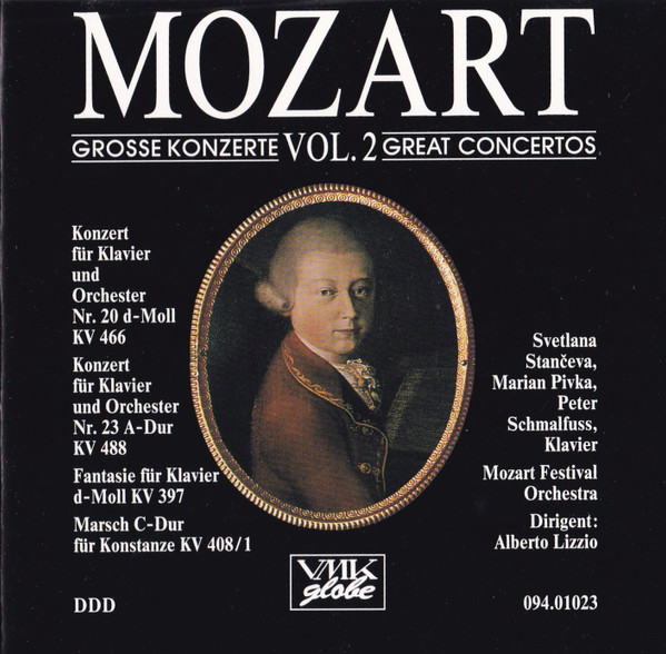 Konzert Für Klavier Und Orchester Nr. 20 D-moll KV 466, Konzert Für Klavier Und Orchester Nr. 23 A-Dur KV 488, Fantasie Für Klavier D-moll KV 397, Marsch C-Dur Für Konstanze KV 408/1
