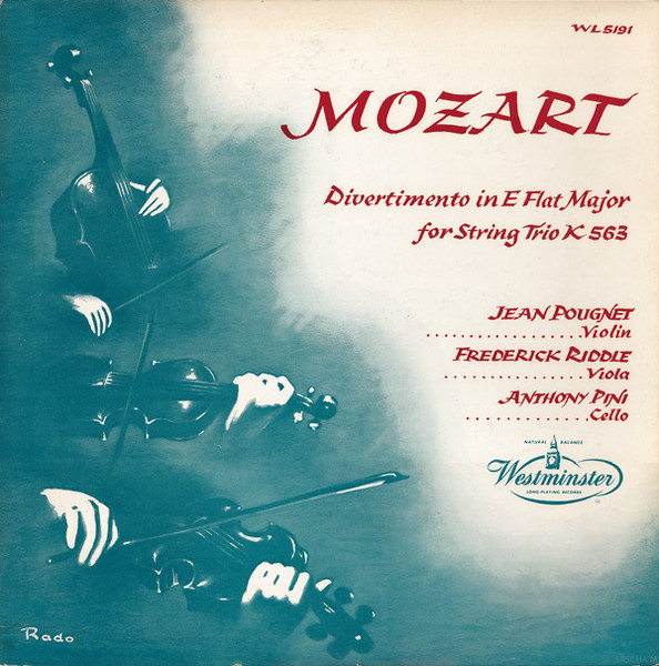 Divertimento In E Flat Major For String Trio K 563