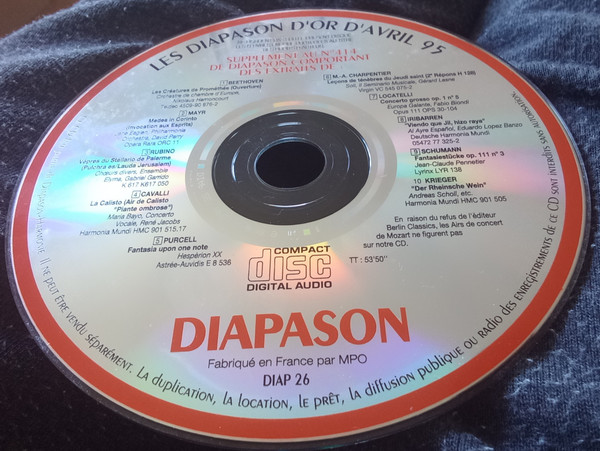 Les Diapason D'Or D'Avril 95