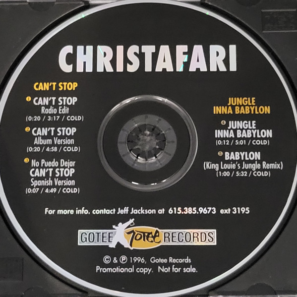 Csn't Stop / Jungle Inna Babylon