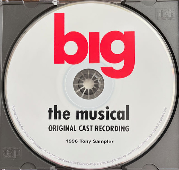 Big The Musical 1996 Tony Award Sampler