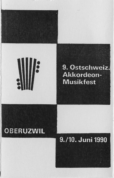 9. Ostschweiz. Akkordein-Musikfest Oberuzwil 9./10. Juni 1990