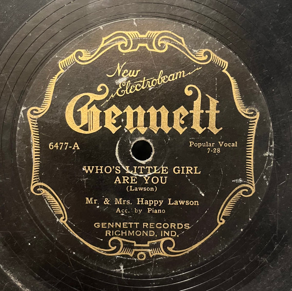 Who's Little Girl Are You / I've Got The Blues For Chattanooga Tennessee