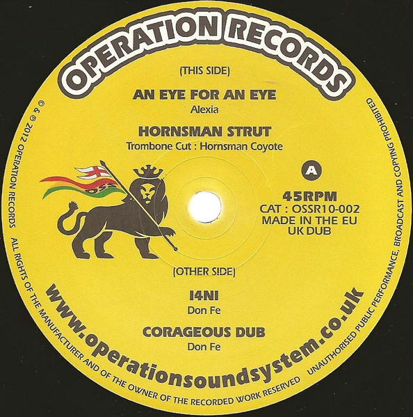 An Eye For An Eye / Hornman Strut / 14Ni / Corageous Dub