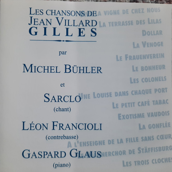 Les chansons de Jean Villard Gilles