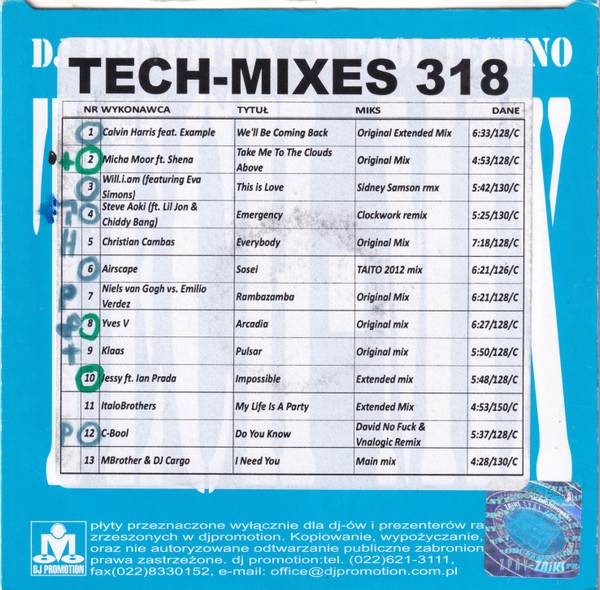 CD Pool Tech-Mixes 318