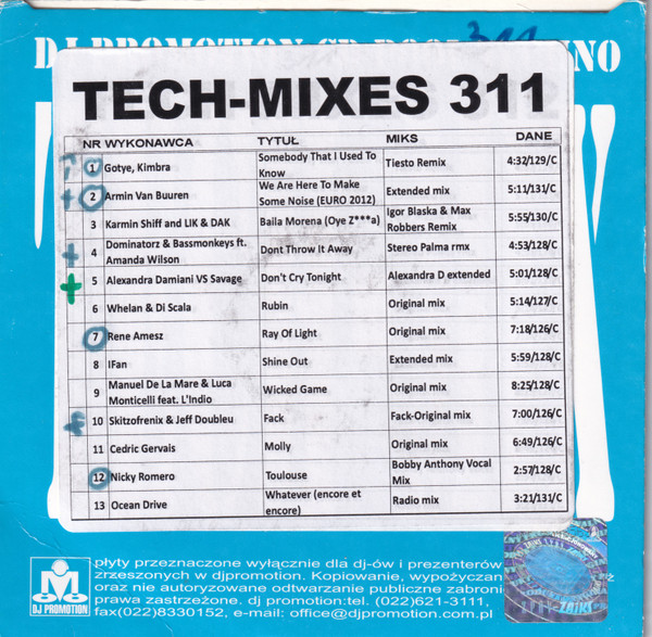 CD Pool Tech-Mixes 311