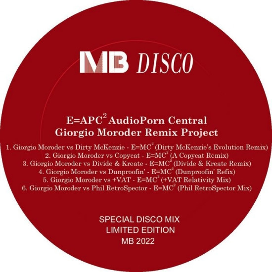 E=APC² Audio Porn Central (Giorgio Moroder Remix Project)