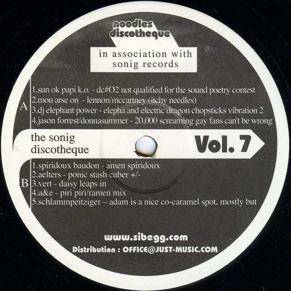 Noodles Discotheque Vol. 7: The Sonig Discotheque