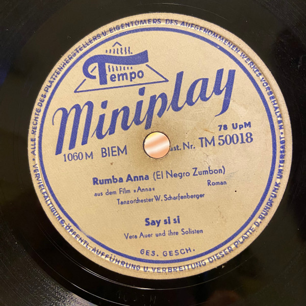 Ruma Anna / Say Si Si / Mäcky-Boogie / Junge, Junge, Junge (Optimisten-Boogie)