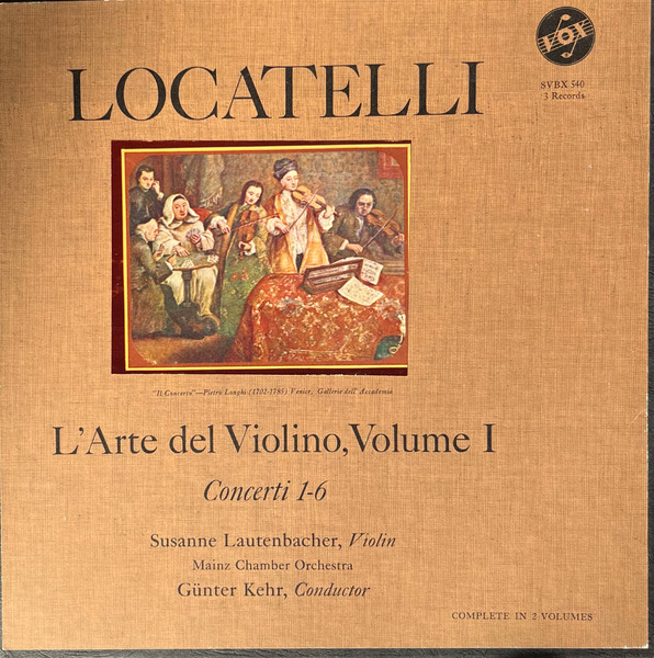 L'Arte Del Violino, Volume I, Concerti 1-6