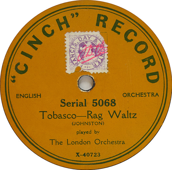 Tobasco - Rag Waltz / Mr. Goldberg's Jew's Harp Band