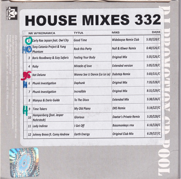 CD Pool House Mixes 332