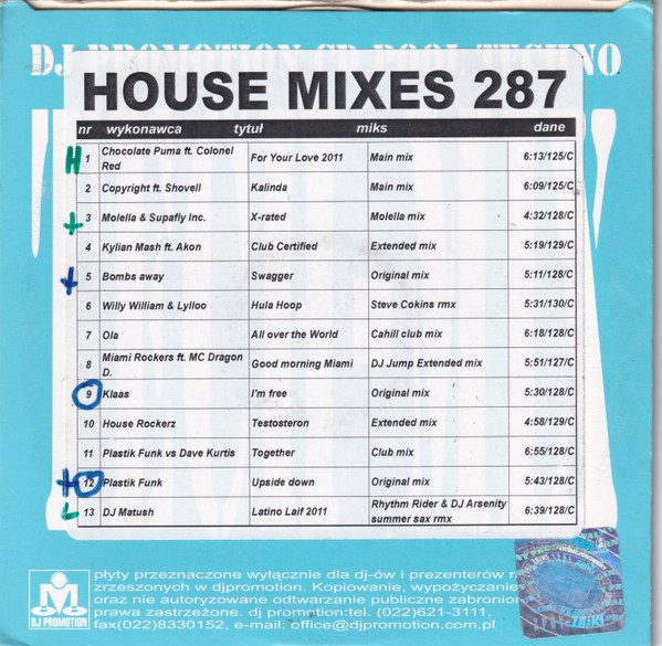 CD Pool House Mixes 287