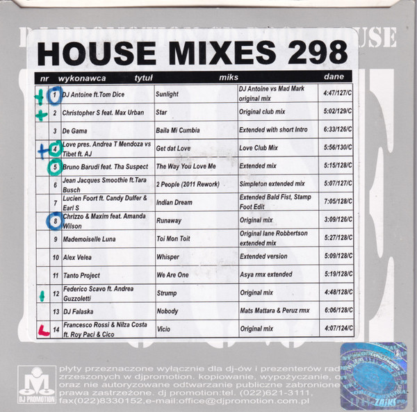 CD Pool House Mixes 298