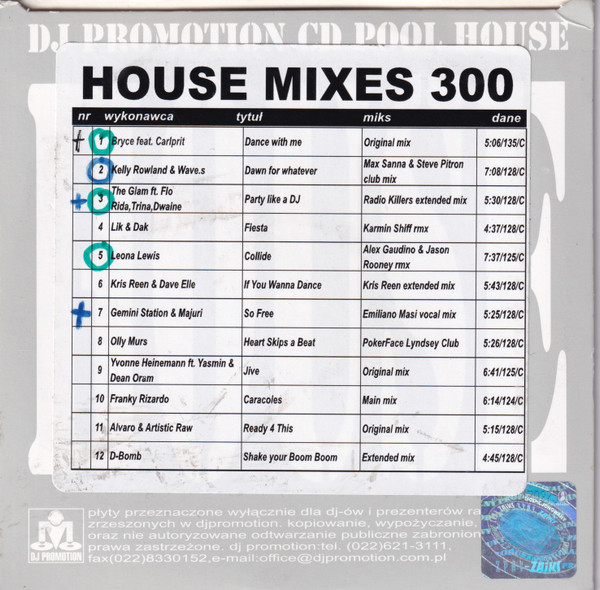 CD Pool House Mixes 300