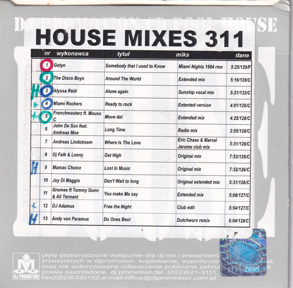 CD Pool House Mixes 311