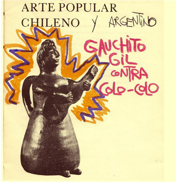 Arte Popular Chileno Y Argentino Gauchito Gil Contra Colo-Colo
