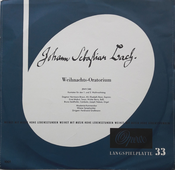 Weihnachts-Oratorium (BWV 248) (Kantaten Für Den 1. Und 2. Weihnachtstag)