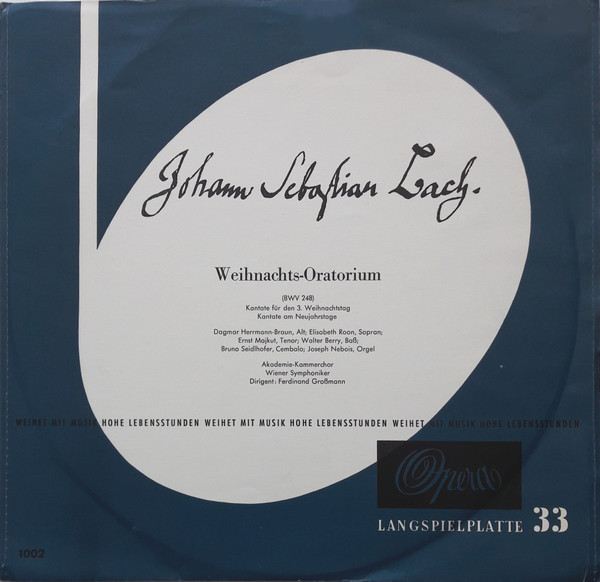 Weihnachts-Oratorium (BWV 248) (Kantate Für Den 3. Weihnachtstag / Kantate Am Neujahrstage)