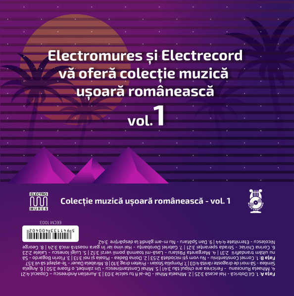 Electromures Și Electrecord Vă Oferă Colecție Muzică Ușoară Românească Vol. 1