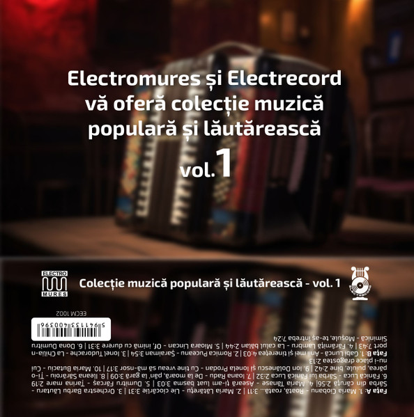 Electromures Și Electrecord Vă Oferă Colecție Muzică Populară Și Lăutărească Vol. 1