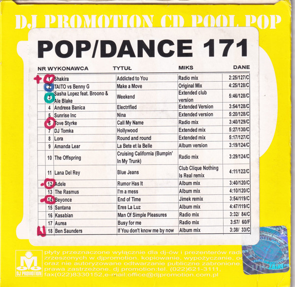CD Pool Pop/Dance 171