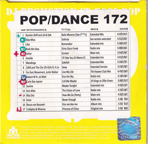 CD Pool Pop/Dance 172
