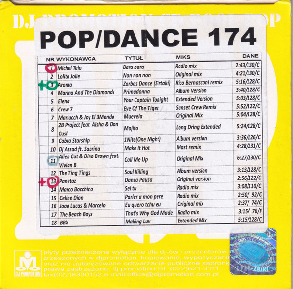 CD Pool Pop/Dance 174