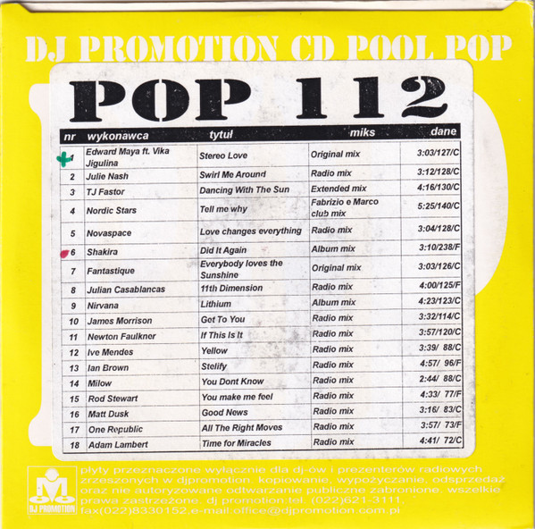 CD Pool Pop 112