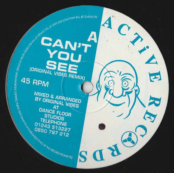 Can't You See (Original Vibes Remix) / Fresh Style