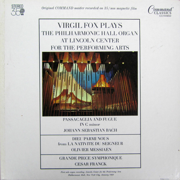 Virgil Fox Plays The Philharmonic Hall Organ At Lincoln Center For The Performing Arts