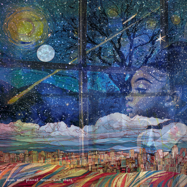 Planet Moon And Stars