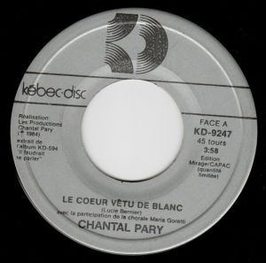 Le Coeur Vêtu De Blanc / Chante Avec Moi Cette Chanson
