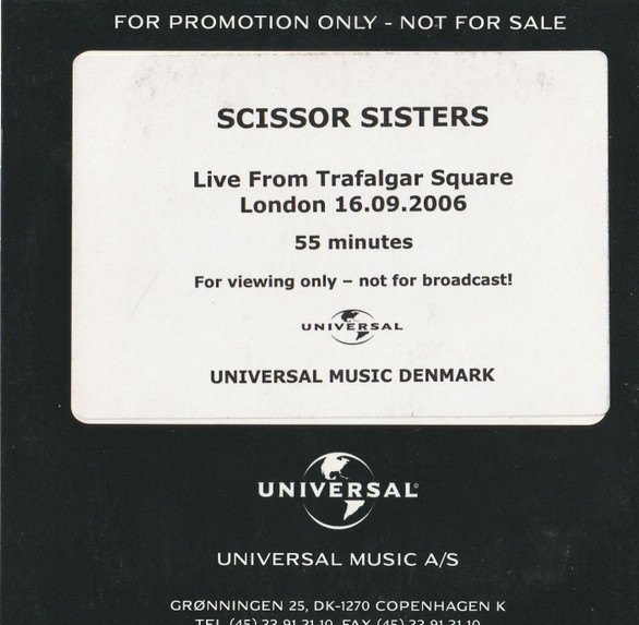 Live From Trafalgar Square London 16.09.2006