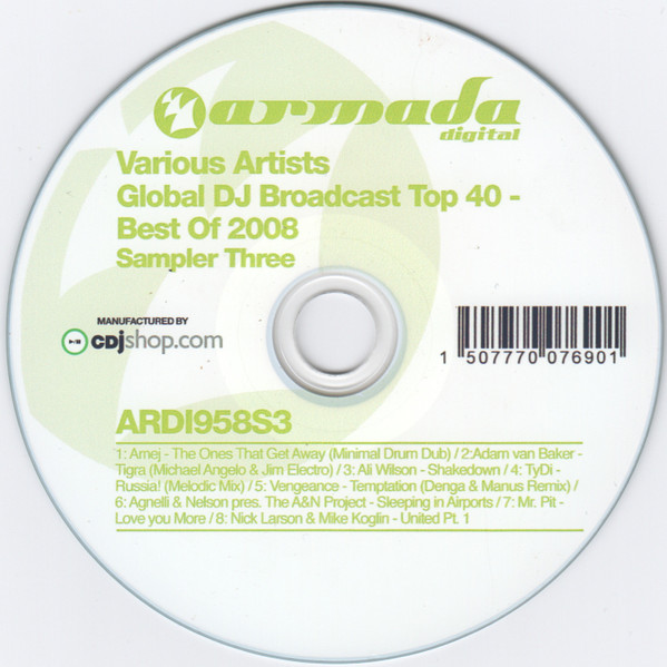 Global DJ Broadcast Top 40 - Best Of 2008