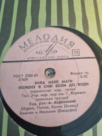 Била Мене Мати, Пожену Я Сиві Воли До Води / Закувала Та Сива Зозуля