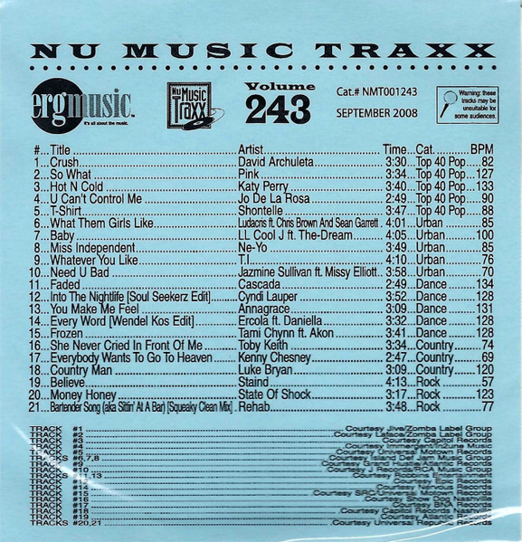 Nu Music Traxx Volume 243