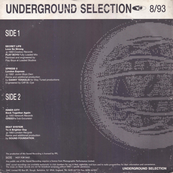 Underground Selection 8/93