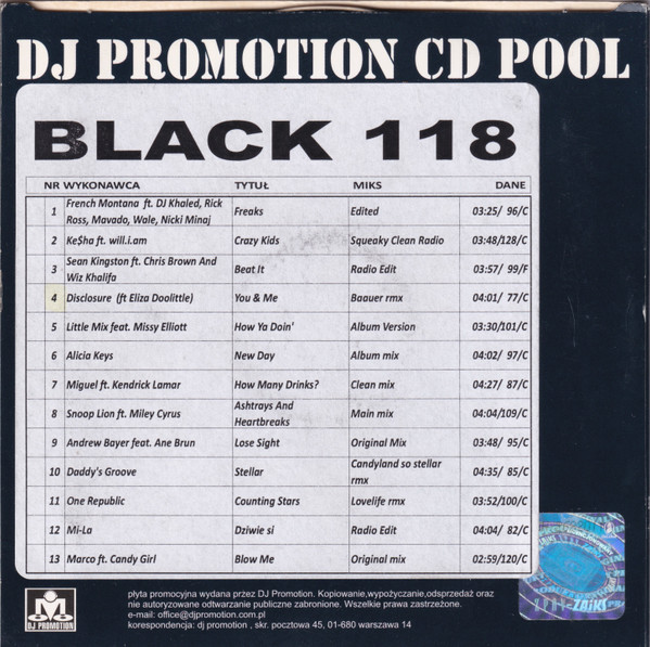 CD Pool Black 118