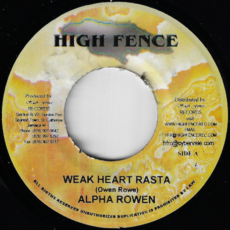 Weak Heart  Rasta / Number One Girl