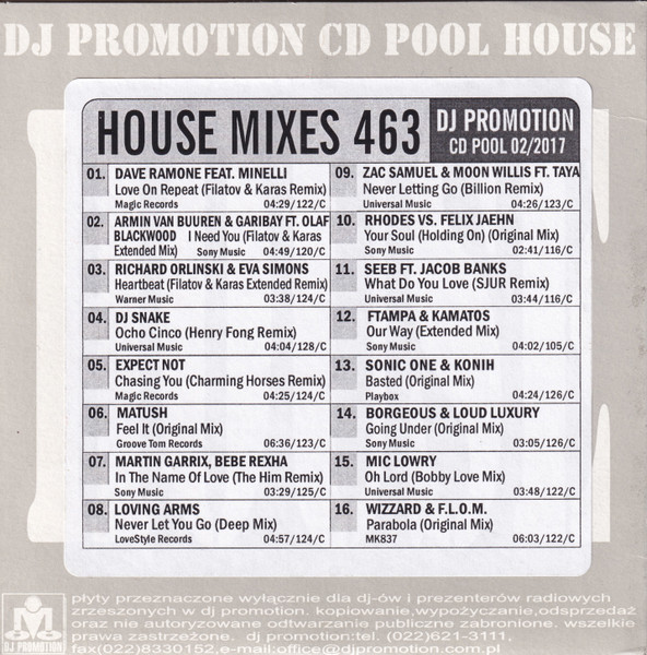 CD Pool House Mixes 463