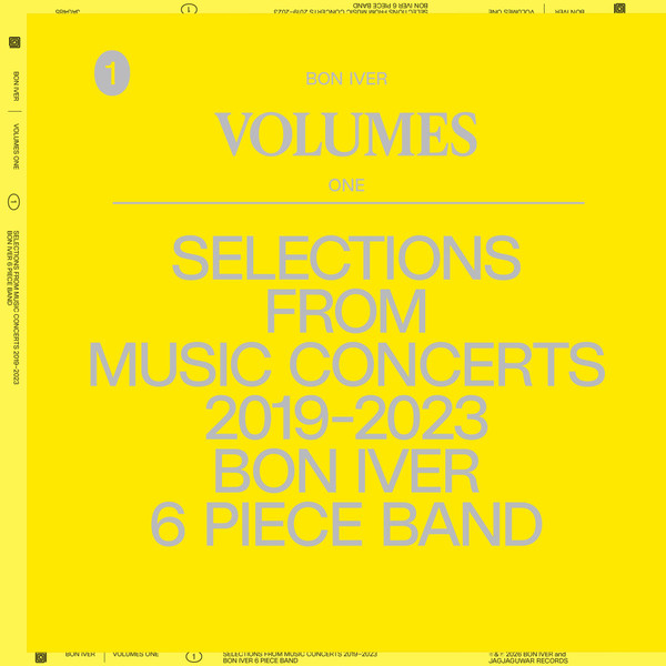 Volumes: One - Selections From Music Concerts 2019-2023 Bon Iver 6 Piece Band
