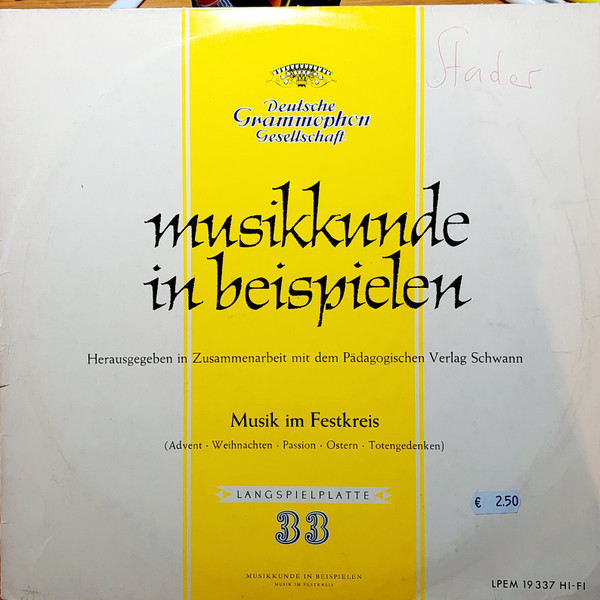 Musik Im Festkreis