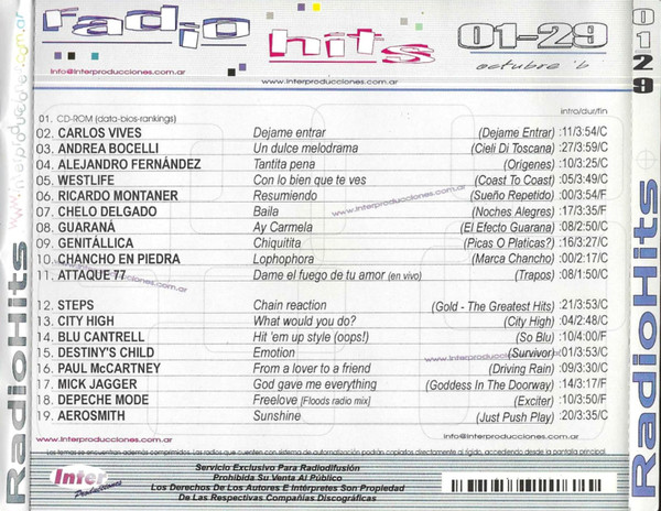 Radio Hits 01-29 (Octubre 'B')