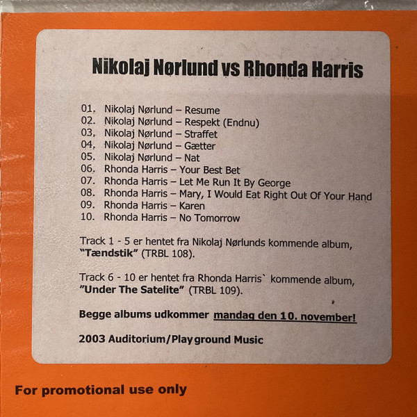 Nikolaj Nørlund Vs Rhonda Harris