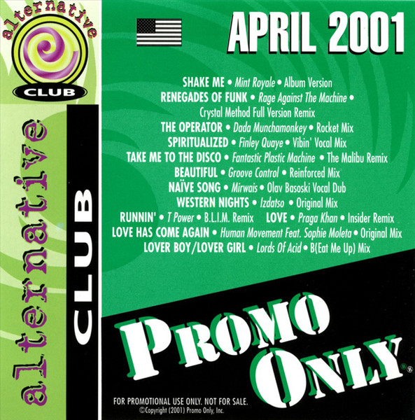 Promo Only Alternative Club April 2001