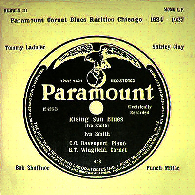 Paramount Cornet Blues Rarities Chicago 1924-1927