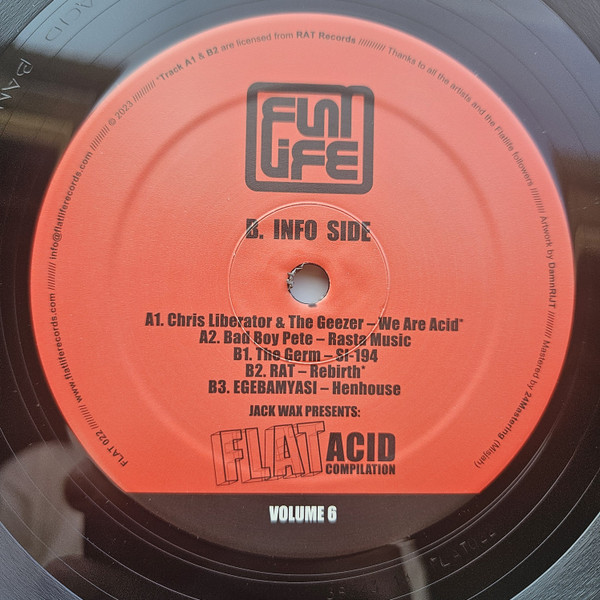 Jack Wax Presents "Flat Acid Compilation" Volume 6