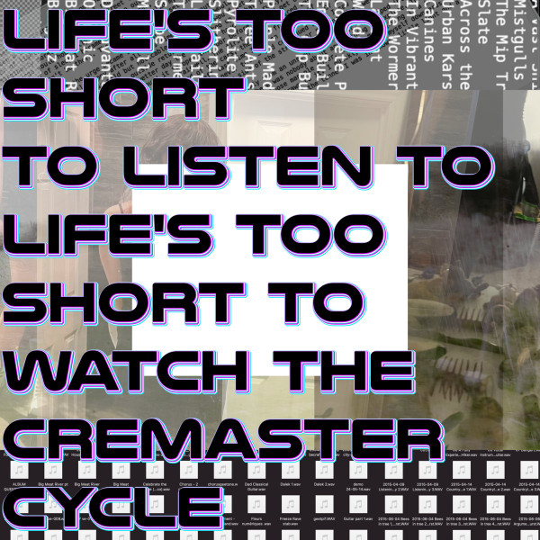 Life's Too Short To Listen To Life's Too Short To Watch The Cremaster Cycle